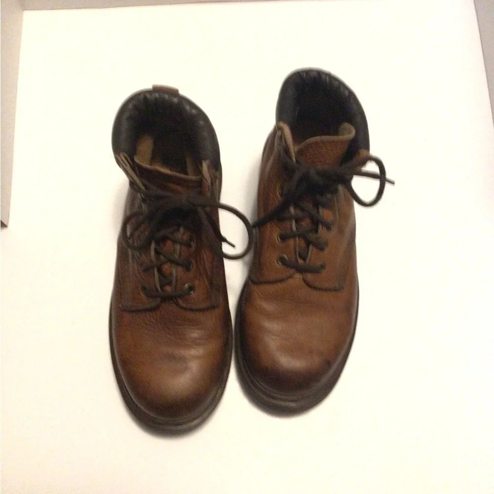 Dr Martens Brown Leather Lace Up Ankle Boots Mens Size 8‎